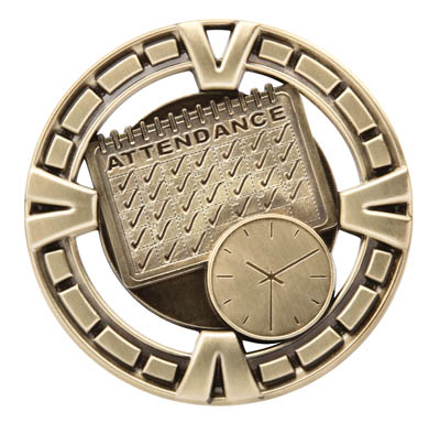 (image for) Perfect Attendance Varsity Sport Medal - Gold Only